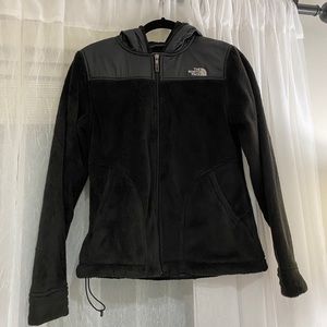 Black Northface Fuzzy Jacket- Small